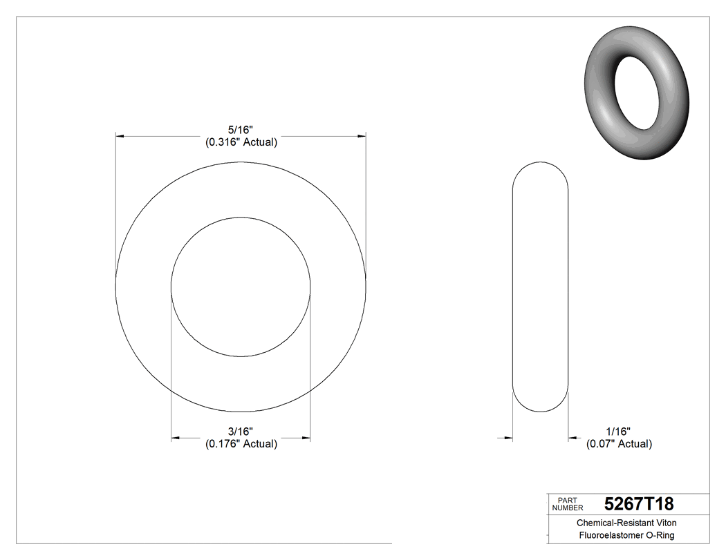 Technical drawing - 5267T18